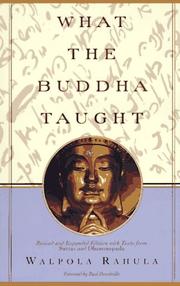 Обложка книги «What the Buddha Taught»